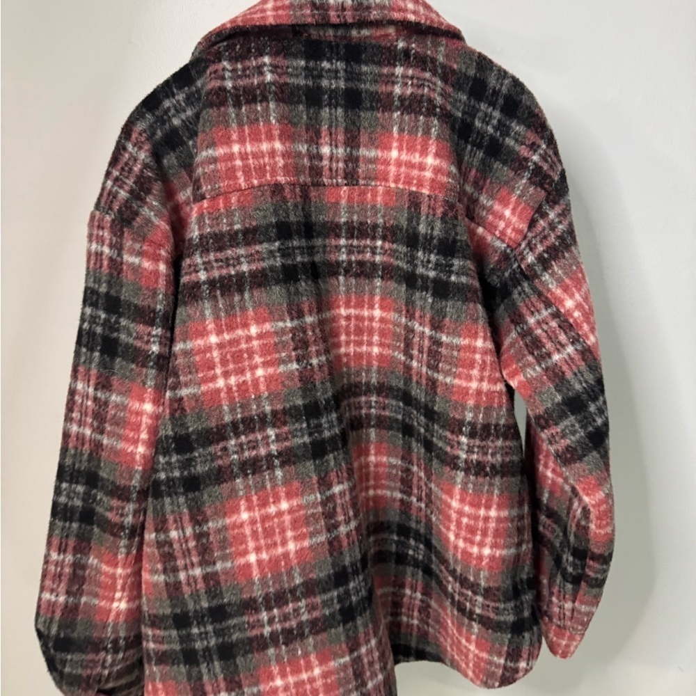 Plaid Button-Up Jacket - Picture 2 of 3